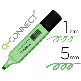 Q-connect Rotulador fluorescente pastel verde punta biselada trazo 1-5 mm Precio: 6.50000021. SKU: B1D8NL9XNV