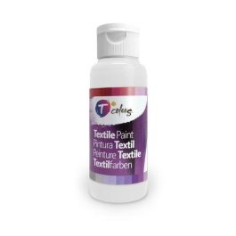 Tcolors Pintura Textil Blanca Alta Adherencia y Flexibilidad, Cubre Cualquier Tono, 80 ml, Aplicación con Rodillo, Pincel o Aerógrafo Precio: 3.88999996. SKU: B183KAXLBS
