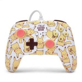 Enhanced Mando Con Cable Nintendo Switch Pikachu Blush POWER A 1526547-01