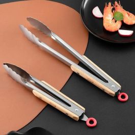 Pinzas Barbacoa Wood 30Cm Algon Bbq (24 Unidades)