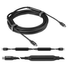 Club 3D CAC-1535 Cable USB 3.2 Gen 2 Tipo C a Tipo C Macho a Macho 5 Metros 10 Gbps Negro