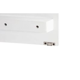 DKD Home Decor Mueble TV Moderno Marron Oscuro Blanco Mango 140x35x50 cm