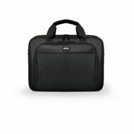Port Designs S17 Maletín para Portátil 17 pulgadas Negro Lona Mate con Protección Reforzada, Correa de Transporte y Bolsillos