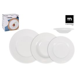 Vajilla Redonda Aneto 12 Piezas Blanco - La Mediterranea (2 Unidades) Precio: 29.49999965. SKU: B1BVDC25AQ