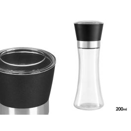 Vivalto Especiro de Vidrio Transparente y Negro 200 ml, Dimensiones 6.5x19x6.5 cm (Set de 24) Precio: 35.50000003. SKU: B1CDQMKYJ4