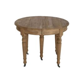Mesa de Comedor Home ESPRIT Natural Abeto 100 x 100 x 78 cm