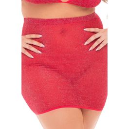 Conjunto de Lencería Pink Lipstick Rojo (XL)