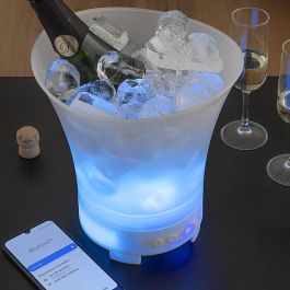 Cubitera LED con Altavoz Recargable Sonice InnovaGoods