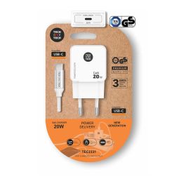 Tech One Tech Cargador Rápido GaN 20W USB-C + Cable Blanco Precio: 12.50000059. SKU: B15NJQTCCL