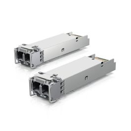 Ubiquiti SFP Módulo Transceptor de Fibra Óptica Multimodo Dúplex 1 Gbps con 2 Conectores LC, Alcance 550m (Pack de 2)