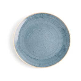 Ariane Plato Llano Porcelana Terra 31 cm Azul - Set de 6 Unidades Reforzado Profesional, Apto Lavavajillas, Horno y Microondas