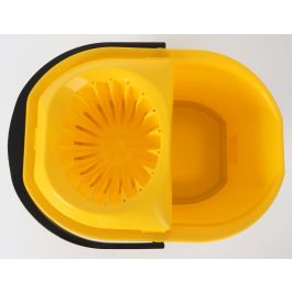 Cubo con ruedas 16L, asa y escurridor amarillo Kety - Inde (6 Unidades) Cubo con ruedas 16L, asa y escurridor amarillo Kety - Inde (6 Unidades)