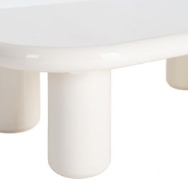 Mesa Centro Lacado Crema Dm Salón 118 X 68 X 37 cm