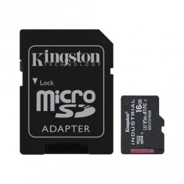 Kingston SDCIT2/16GB Memoria Flash Industrial 16 GB MicroSDHC UHS-I Clase 10, Resistente a Temperaturas Extremas (-40°C a 85°C), U3, V30, A1