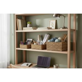 Inde Set 3 Cestas Cuadradas con Asas 25 cm, 20 cm, 16 cm (8 Unidades)