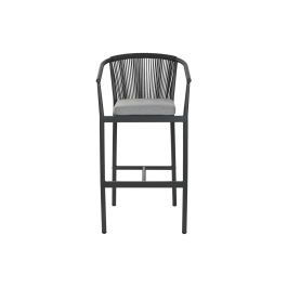 Taburete Home ESPRIT Aluminio ratán sintético 57 x 61 x 108 cm