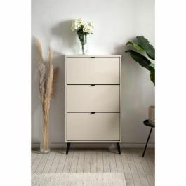 Zapatero VIGO003856 Arena 70 x 24 x 125 cm con Patas de madera maciza