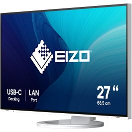 EIZO EV2795-WT Monitor 27" IPS QHD (2560x1440) con USB-C, HDMI y DisplayPort en blanco para oficina