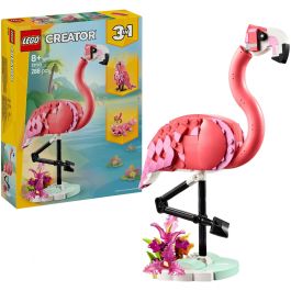 Lego Creator Juego de Construcción Flamenco Rosa Fauna Salvaje. Kit de Ladrillos para Recrear y Exhibir Animales, Edad 8+ Años