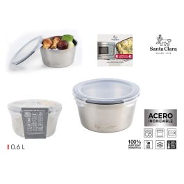 Inde Fiambre Santa Clara T, Horno y Fiambrera de Acero para Microondas y Horno, Capacidad 0.6L (600 ml), Dimensiones 13.2 x 12.9 x 7.6 cm (6 Unidades) Precio: 41.5272. SKU: B17XTGBALB