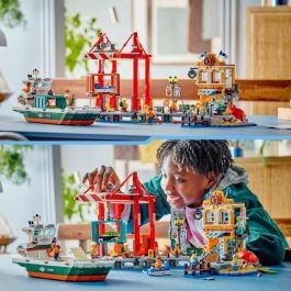 LEGO City 60422 El Puerto y el Barco Mercante, juguete de construcción para mayores de 8 años LEGO City 60422 El Puerto y el Barco Mercante, juguete de construcción para mayores de 8 años