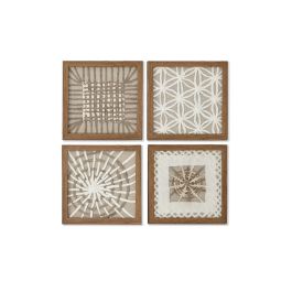 Cuadro Moderno DKD Home Decor Blanco Natural 2 x 22 x 22 cm Set de 4 Precio: 40.49999954. SKU: B12TBRHSYE