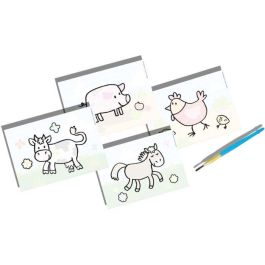 SES CREATIVE - 14455 - Colorear en el agua - Animales de granja SES CREATIVE - 14455 - Colorear en el agua - Animales de granja