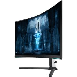 Samsung LS32BG850NPX Monitor Gaming 32 Pulgadas, 4K UHD, Mini-LED, Quantum HDR 2000, 240Hz, 1ms, Curvo 1000R, Freesync Premium Pro, G-Sync Compatible, Blanco
