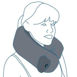 Sensly Cojín Cervical Con Vibración Para Relajación Y Masaje