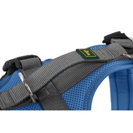 Hunter Arnés Perro Maldon Up XS Azul, Acolchado, Reflectante 3M Scotchlite, Ajustable en Y, Cuello 31-49cm Vientre 34-49cm