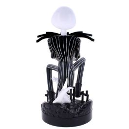 EXQUISITE GAMING Soporte Cable Guy Jack Skellington Pesadilla Antes de Navidad Disney 21cm para Mandos y Smartphones PS5 Xbox iPhone