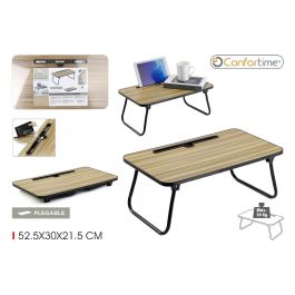 Mesa de Madera Plegable con Estructura de Metal 52.5x30x21.5 cm - Confortime (6 Unidades) Precio: 33.7900002. SKU: B1HQHTNYEE