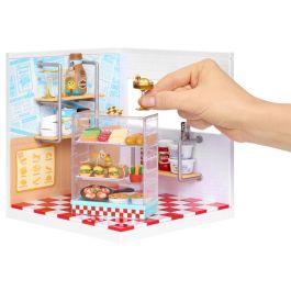 MGA 566069 Miniverse Spaces Starter Pack Pizza - Colección para Crear y Customizar Exposiciones