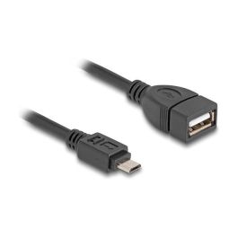 DeLOCK Cable USB 2.0 OTG Micro-B Macho a USB-A Hembra 11cm Cable Adaptador - Negro Precio: 2.7467. SKU: B15YRAZ5JQ