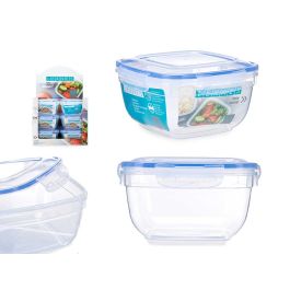 Fiambrera Cuadrada Tapa Azul 2400Ml Leknes 20X11CM (12 Unidades) Precio: 44.98999978. SKU: B1CGLTAE4G