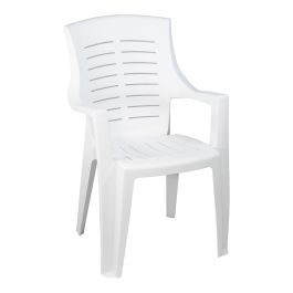 Ipae Progarden Silla Talia Tal050bi - Sillón apilable con respaldo alto, 55x60x91cm, Blanco