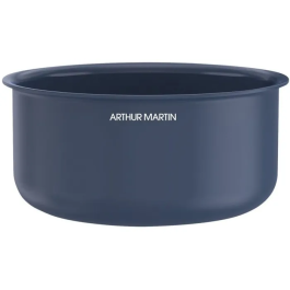 Arthur Martin AM8896 Batería de Cocina 5 Piezas Aluminio Revestimiento Cerámico Azul, Apto para Todo Tipo de Fuegos, Incluida Inducción