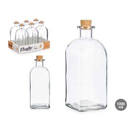 Frasca Vidrio 1000Ml Tapon Corcho Vivalto 9X22CM (18 Unidades) Precio: 40.49999954. SKU: B13A39J8FQ