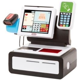 MGA Mi Primera Caja Registradora de Supermercado Interactiva con Sonidos y Luces, de Plástico, Juguete Educativo para Niños +3 Años, Pilas AA