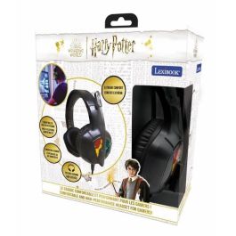 LEXIBOOK Auriculares Gaming Harry Potter Multiplataforma para PC, Tablet, Smartphone, PS y Xbox | Conexión Dual USB y Aux-in | Sonido Estéreo