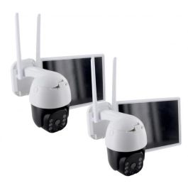 Chacon 2-IPCAM-DM02 Pack 2 Cámaras Seguridad Exterior WiFi con Panel Solar y Batería, Google Home y Alexa Precio: 264.49999961. SKU: B13XT77X4N
