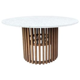 DKD Home Decor Mesa de Comedor Oriental Colección Terrazo Oriental Diseño Moderno con Materiales Terrazo y Acacia 130x130x76 cm Precio: 783.69000006. SKU: B158ECHPTF