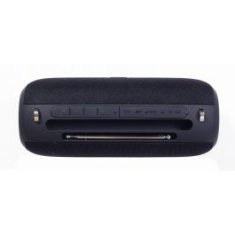 Gembird Altavoz Portátil Bluetooth 5.1 SPK-BT-17 con Radio FM, Micrófono y Antena Negro, 5W, USB/AUX, hasta 10m