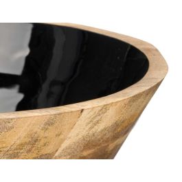 Giftdecor Bol de Madera Mango Negro 24 cm - Ideal para Decoración y Regalo (6 Unidades) Giftdecor Bol de Madera Mango Negro 24 cm - Ideal para Decoración y Regalo (6 Unidades)