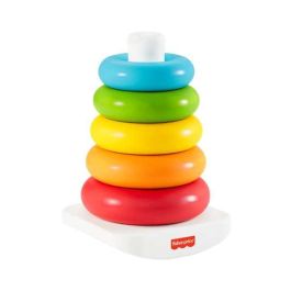 Fisher-Price Pirámide Balanceante Ecológica con 5 Aros para Bebés a partir de 4 Meses