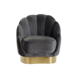 DKD Home Decor Butaca Moderno Gris Oscuro 80 x 85 x 86 cm