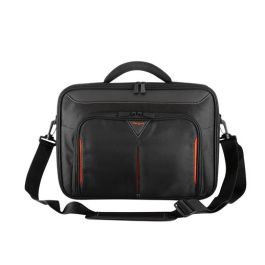 Targus Funda Protectora para Portátil Classic+ Clamshell 17-18 Pulgadas con Correa de Hombro y Organizador Frontal Negro/Rojo