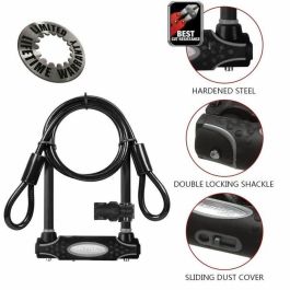 Master Lock MKP3520190938848 Cerradura U con Cable y Llave