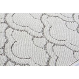 DKD Home Decor Alfombra Oriental Reveal Blanco Gris 240 x 60 cm