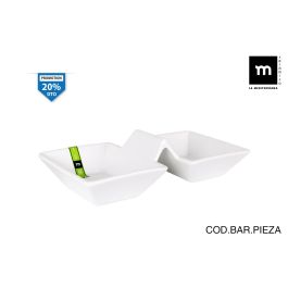 La Mediterranea Bol Doble Blanco 24.3 x 12.5 x 6 cm Yummy M (12 Unidades) Precio: 42.50000007. SKU: S2206495